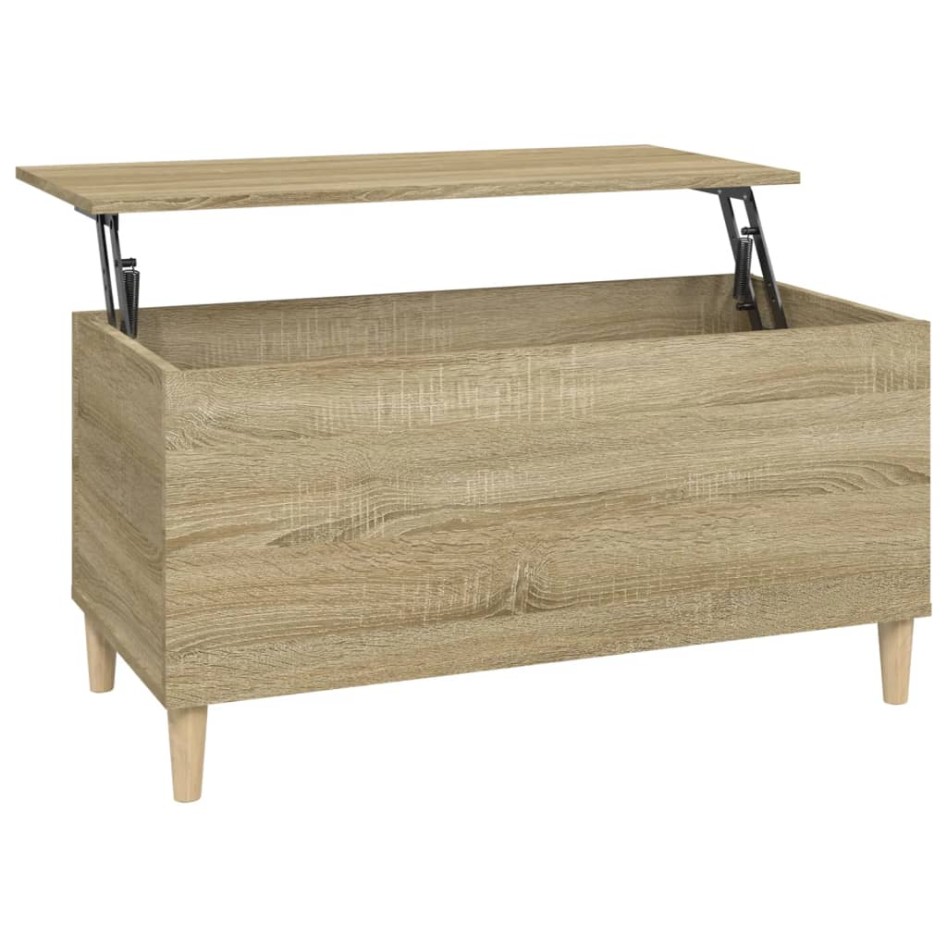 Mesa de centro madera contrachapada roble Sonoma 90x44,5x45