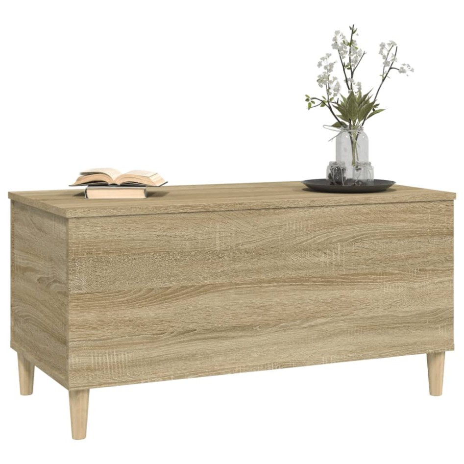 Mesa de centro madera contrachapada roble Sonoma 90x44,5x45
