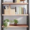Estante de pared madera maciza roble sin tratar 80x60x(2-4) cm