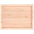 Estante de pared madera maciza roble sin tratar 80x60x(2-4)