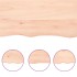 Estante de pared madera maciza roble sin tratar 80x60x(2-4)