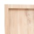 Estante de pared madera maciza roble sin tratar 80x60x(2-4)