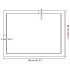 Estante de pared madera maciza roble sin tratar 80x60x(2-4)