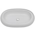 Lavabo ovalado de cerámica blanco 63x42