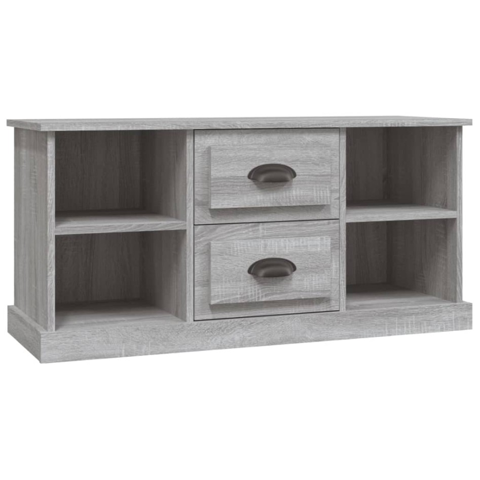 Mueble para TV madera contrachapada gris Sonoma 99,5x35,5x48
