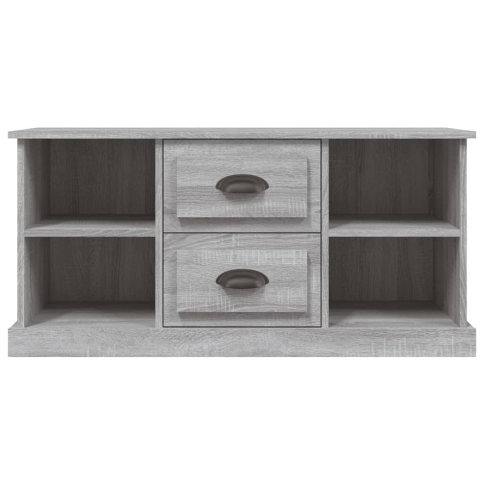 Mueble para TV madera contrachapada gris Sonoma 99,5x35,5x48