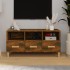 Mueble de TV madera contrachapada roble ahumado 102x36x50