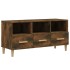 Mueble de TV madera contrachapada roble ahumado 102x36x50