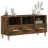 Mueble de TV madera contrachapada roble ahumado 102x36x50