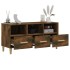 Mueble de TV madera contrachapada roble ahumado 102x36x50