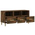 Mueble de TV madera contrachapada roble ahumado 102x36x50