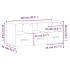 Mueble de TV madera contrachapada roble ahumado 102x36x50
