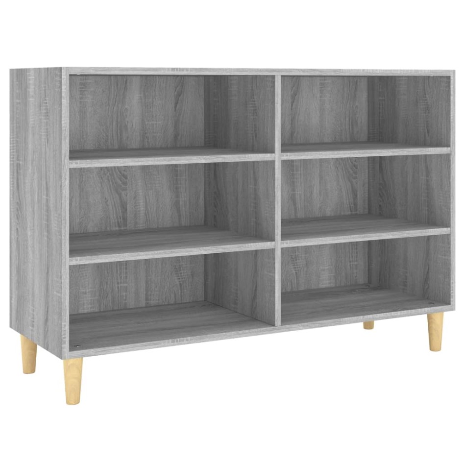 Aparador de madera de ingeniería gris Sonoma 103,5x35x70