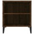 Mueble para TV madera contrachapada marrón roble 102x44,5x50