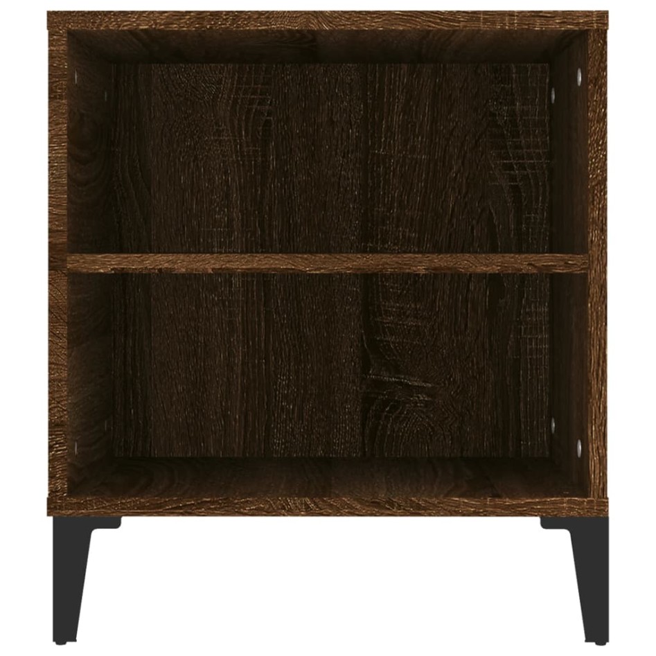 Mueble para TV madera contrachapada marrón roble 102x44,5x50