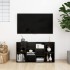 Banco zapatero de madera contrachapada negro 103x30x54,5