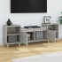 Mueble para TV madera contrachapada gris hormigón 160x35x55
