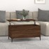 Mesa de centro madera contrachapada roble marrón 90x44,5x45