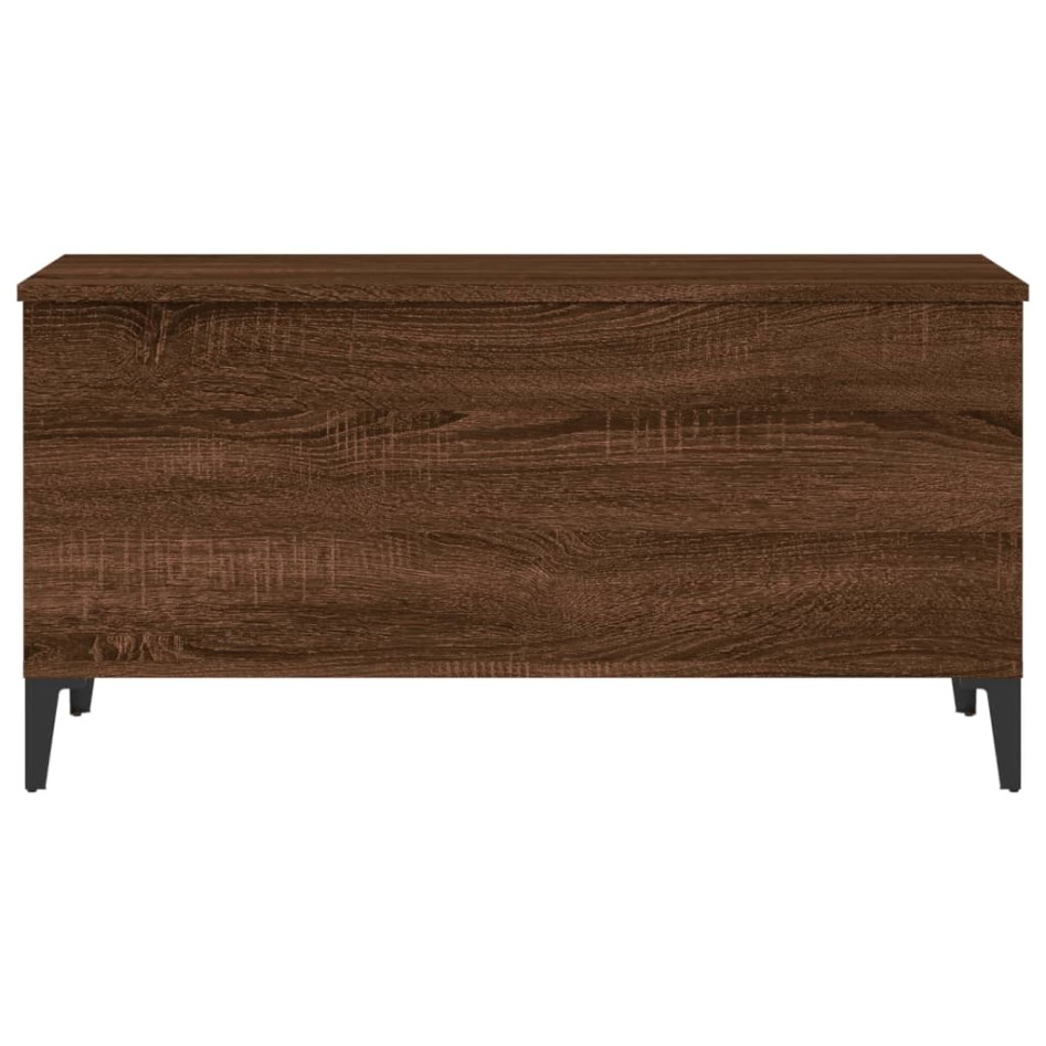 Mesa de centro madera contrachapada roble marrón 90x44,5x45