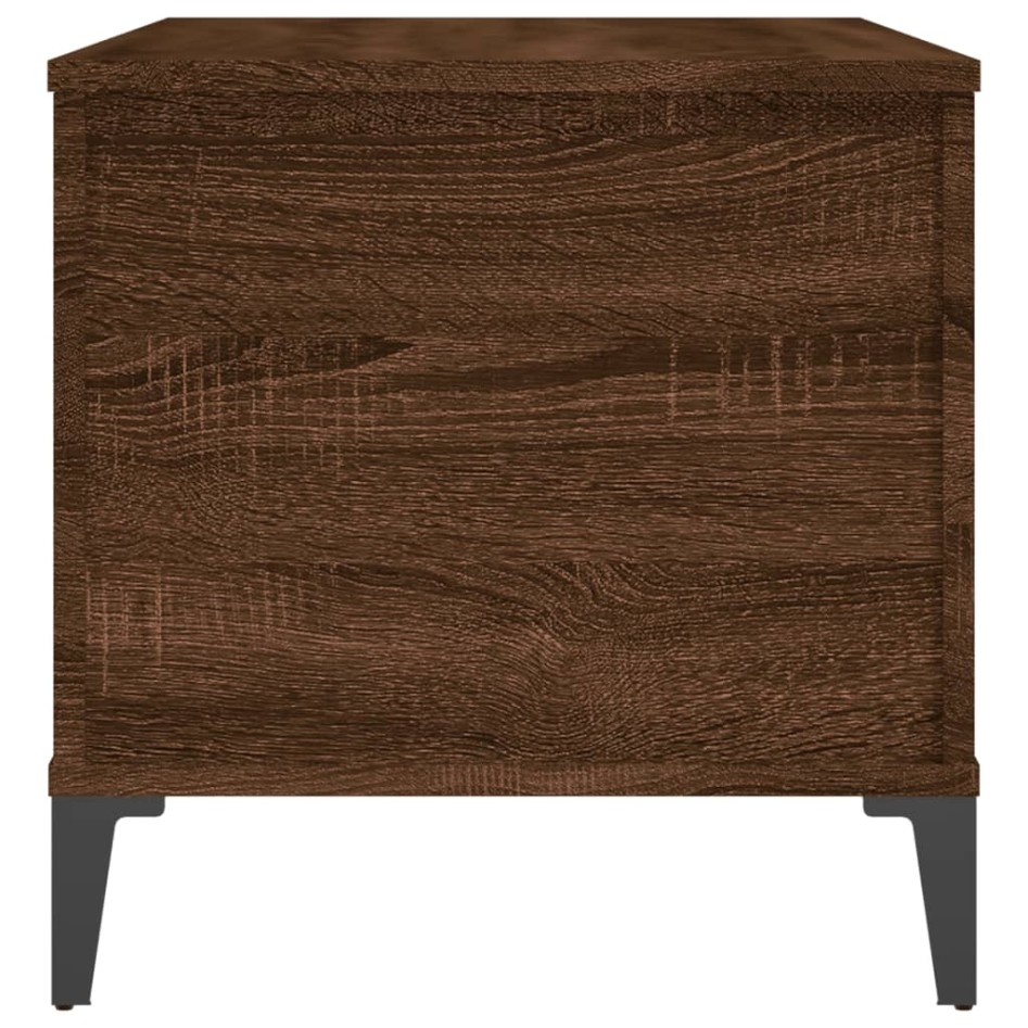 Mesa de centro madera contrachapada roble marrón 90x44,5x45