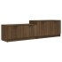 Mueble de TV madera contrachapada roble marrón 158,5x36x45