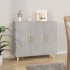 Aparador de madera de ingeniería gris hormigón 90x34x80