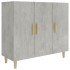 Aparador de madera de ingeniería gris hormigón 90x34x80