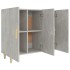 Aparador de madera de ingeniería gris hormigón 90x34x80