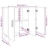 Aparador de madera de ingeniería gris hormigón 90x34x80