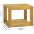 Armario de baño de pared madera maciza de teca 45x45x35