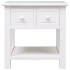 Mesa auxiliar madera de Paulownia blanco 40x40x40