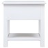 Mesa auxiliar madera de Paulownia blanco 40x40x40