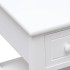 Mesa auxiliar madera de Paulownia blanco 40x40x40
