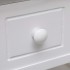 Mesa auxiliar madera de Paulownia blanco 40x40x40