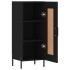 Aparador de madera contrachapada negro 34,5x34x90
