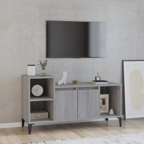 Mueble de TV madera contrachapada gris Sonoma 100x35x55