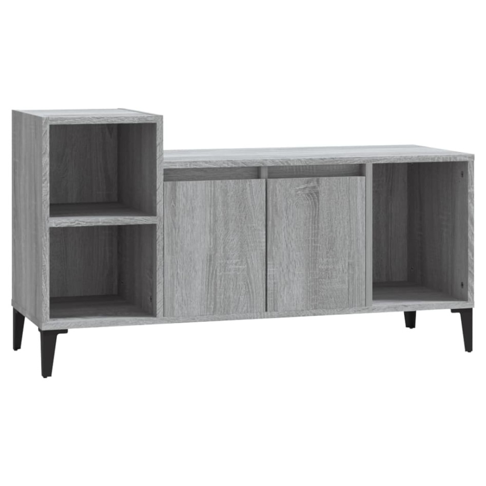 Mueble de TV madera contrachapada gris Sonoma 100x35x55
