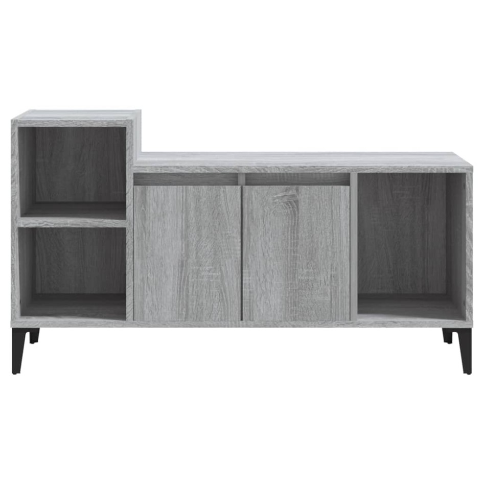 Mueble de TV madera contrachapada gris Sonoma 100x35x55