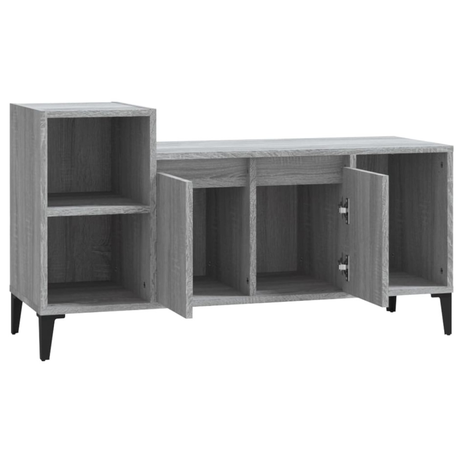 Mueble de TV madera contrachapada gris Sonoma 100x35x55