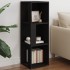 Mueble de esquina madera contrachapada negro 33x33x100