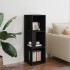 Mueble de esquina madera contrachapada negro 33x33x100
