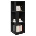 Mueble de esquina madera contrachapada negro 33x33x100