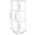 Mueble de esquina madera contrachapada negro 33x33x100