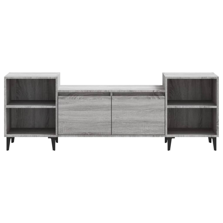 Mueble para TV madera contrachapada gris Sonoma 160x35x55