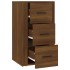 Aparador de madera contrachapada marrón roble 40x33x70