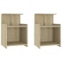 Mesitas de noche 2 uds contrachapada roble Sonoma 40x35x60