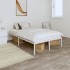 Estructura de cama sin colchón metal blanco 120x200