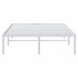 Estructura de cama sin colchón metal blanco 120x200