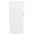 Aparador de madera contrachapada blanco 60x30x70