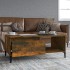 Mesa de centro madera contrachapada roble ahumado 90x50x36,5